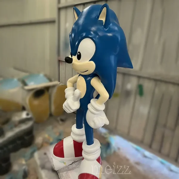 life size sonic the hedgehog statue