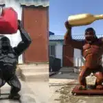 Geometric Gorilla Sculpture