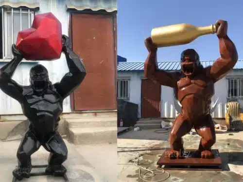 Geometric Gorilla Sculpture
